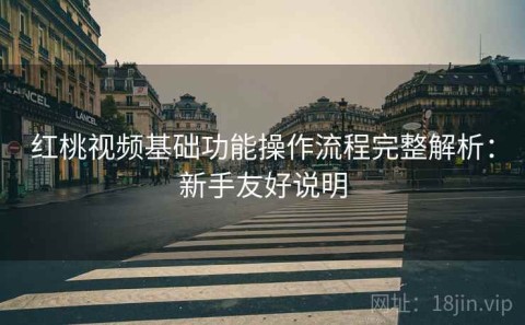红桃视频基础功能操作流程完整解析：新手友好说明